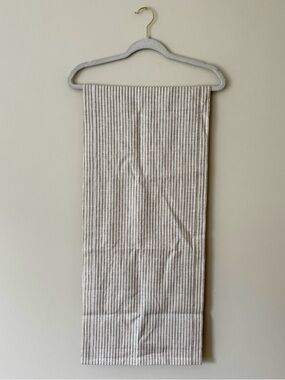 Solino Home Linen Table Runner, Striped 14x120 – Neutral Decor